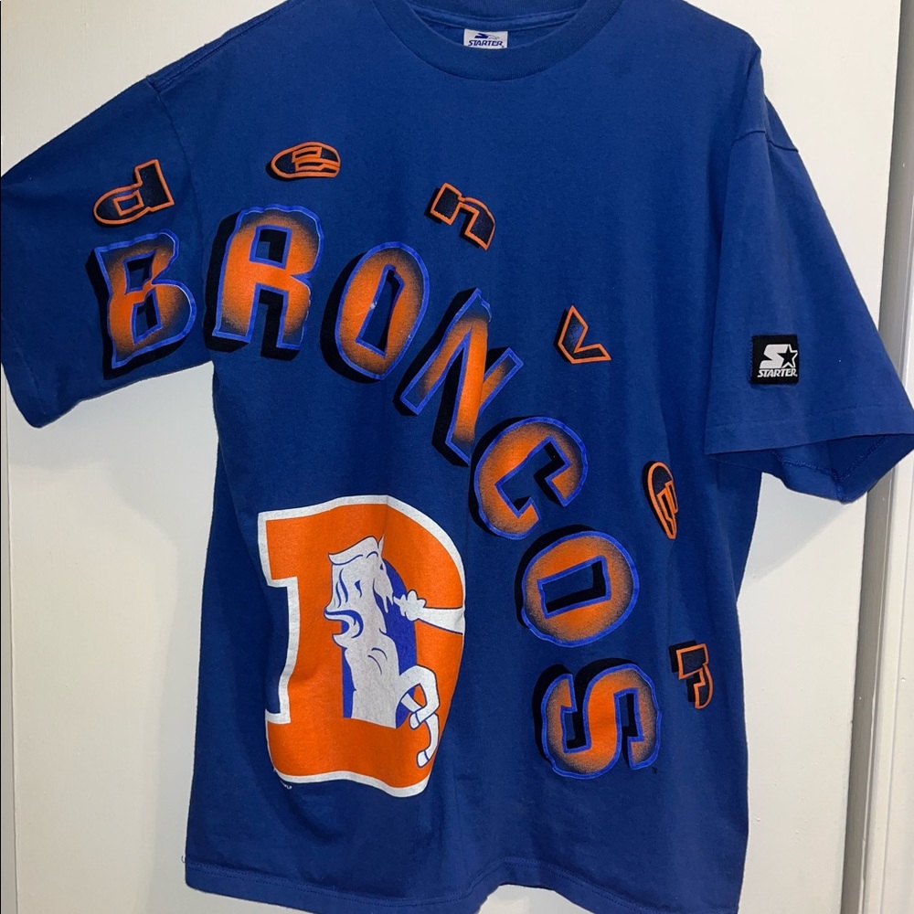 Vintage starter Denver bronco shirt